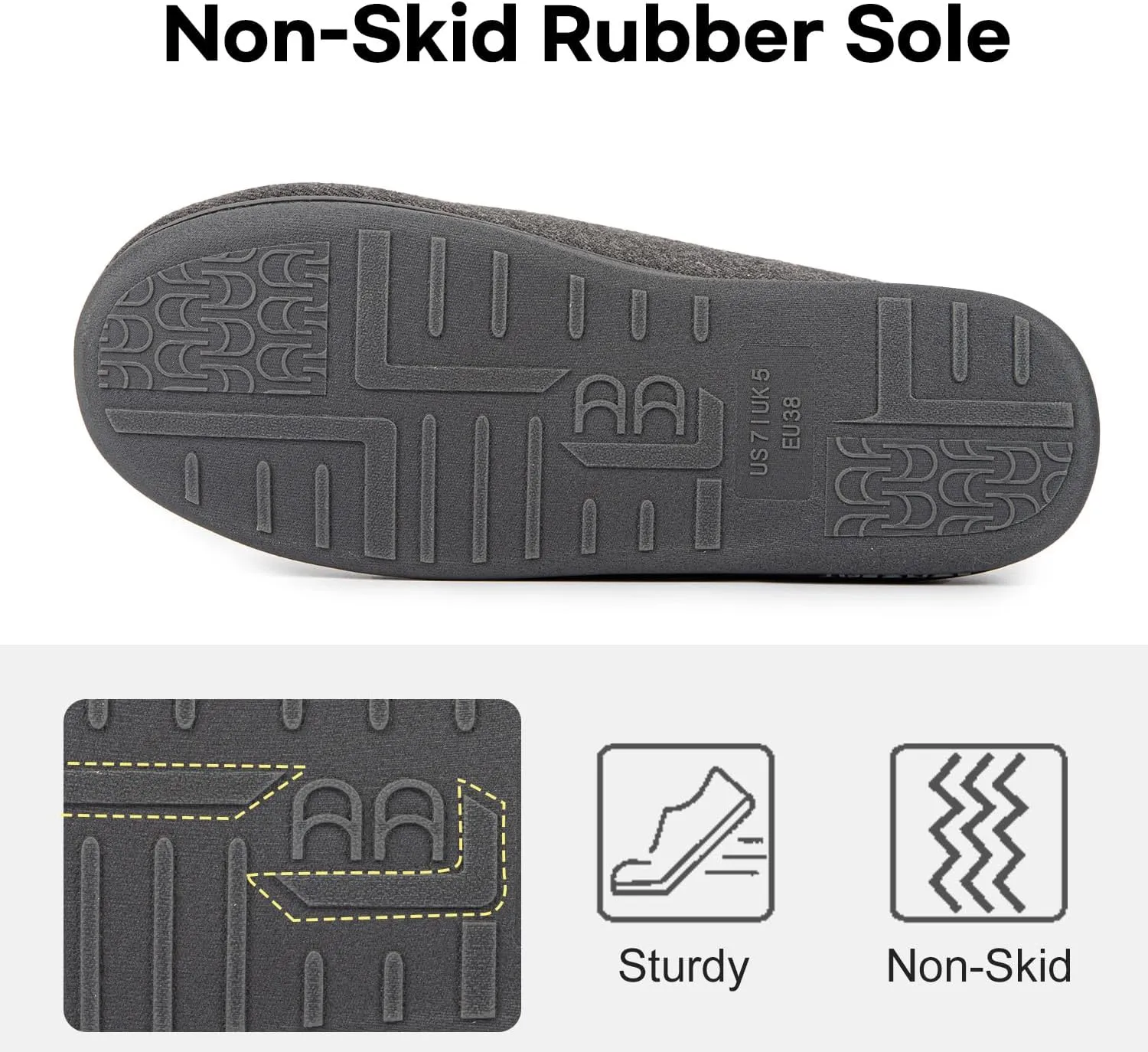 LongBay Womens Adjustable Slippers Memory Foam Cozy Wide Diabetic House Shoes Edema Orthopedic Neuropathy Indoor Outdoor