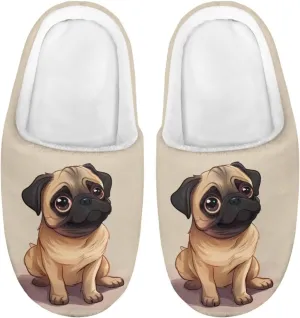 Lotusorchid Kids House Slipper for Boys Girls, Cozy Warm Boys Sleep Slippers with Rubber Sole, Closed Toe Slip On Bedroom Slippers
