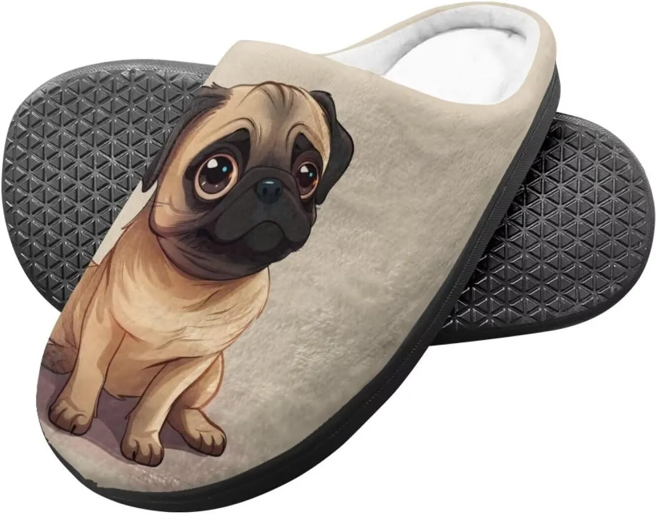 Lotusorchid Kids House Slipper for Boys Girls, Cozy Warm Boys Sleep Slippers with Rubber Sole, Closed Toe Slip On Bedroom Slippers