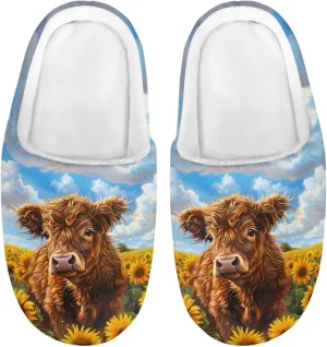 Lotusorchid Slippers for Kids, Soft Cushion House Slipper for Girls, Cozy Closed Toe Bedroom Slipper for Boys, Fuzzy Sleep Slippers
