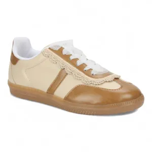 Love Rio Ellis Retro-Chic Sneakers - Cream Caramel