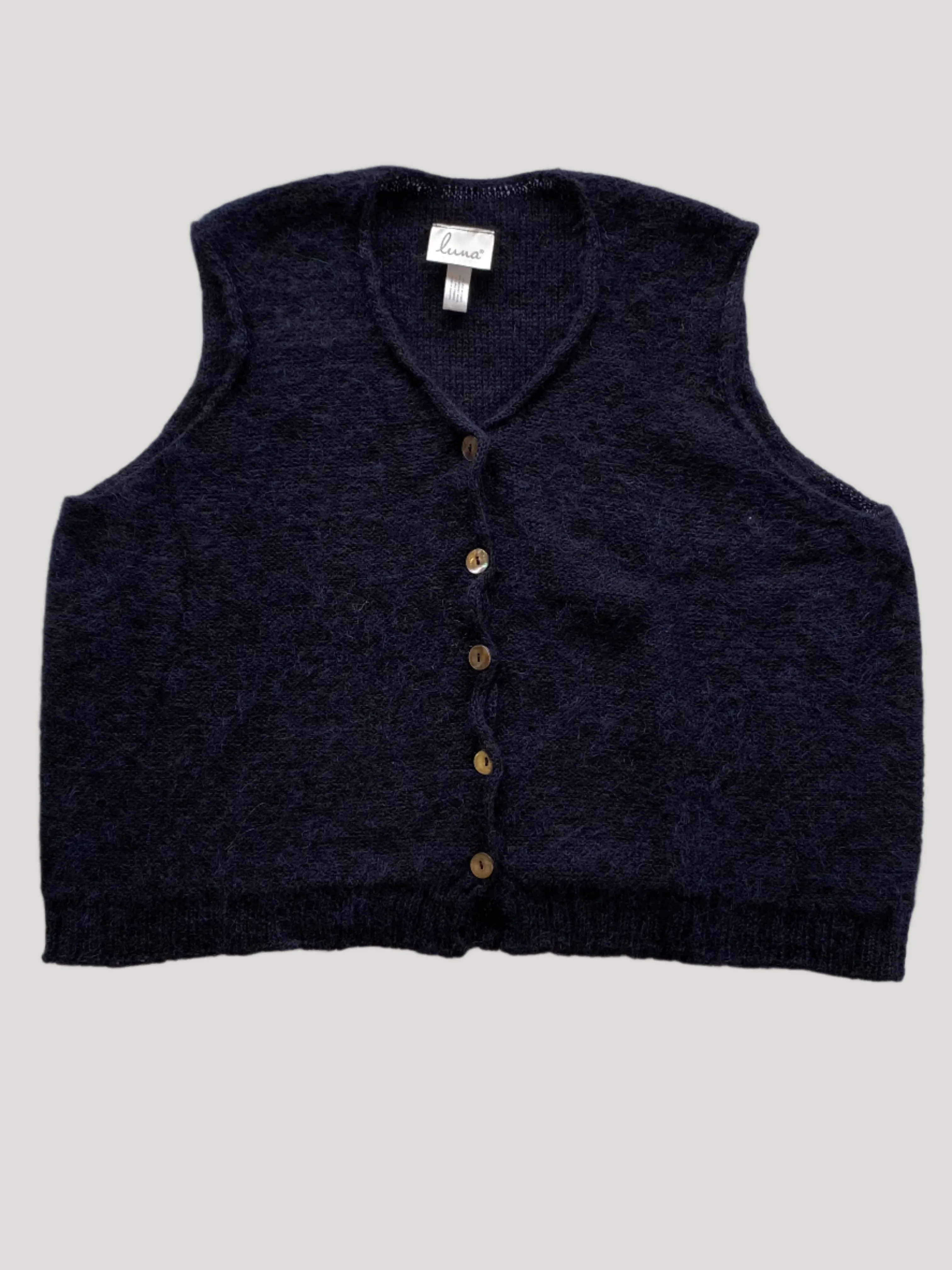 Luna Gallery Mohair and Merino Button Vest