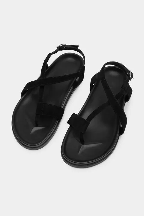 Maddison Sandal Black Suede