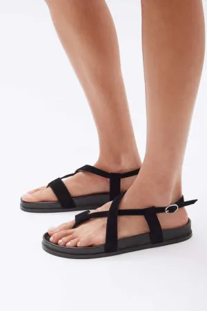 Maddison Sandal Black Suede