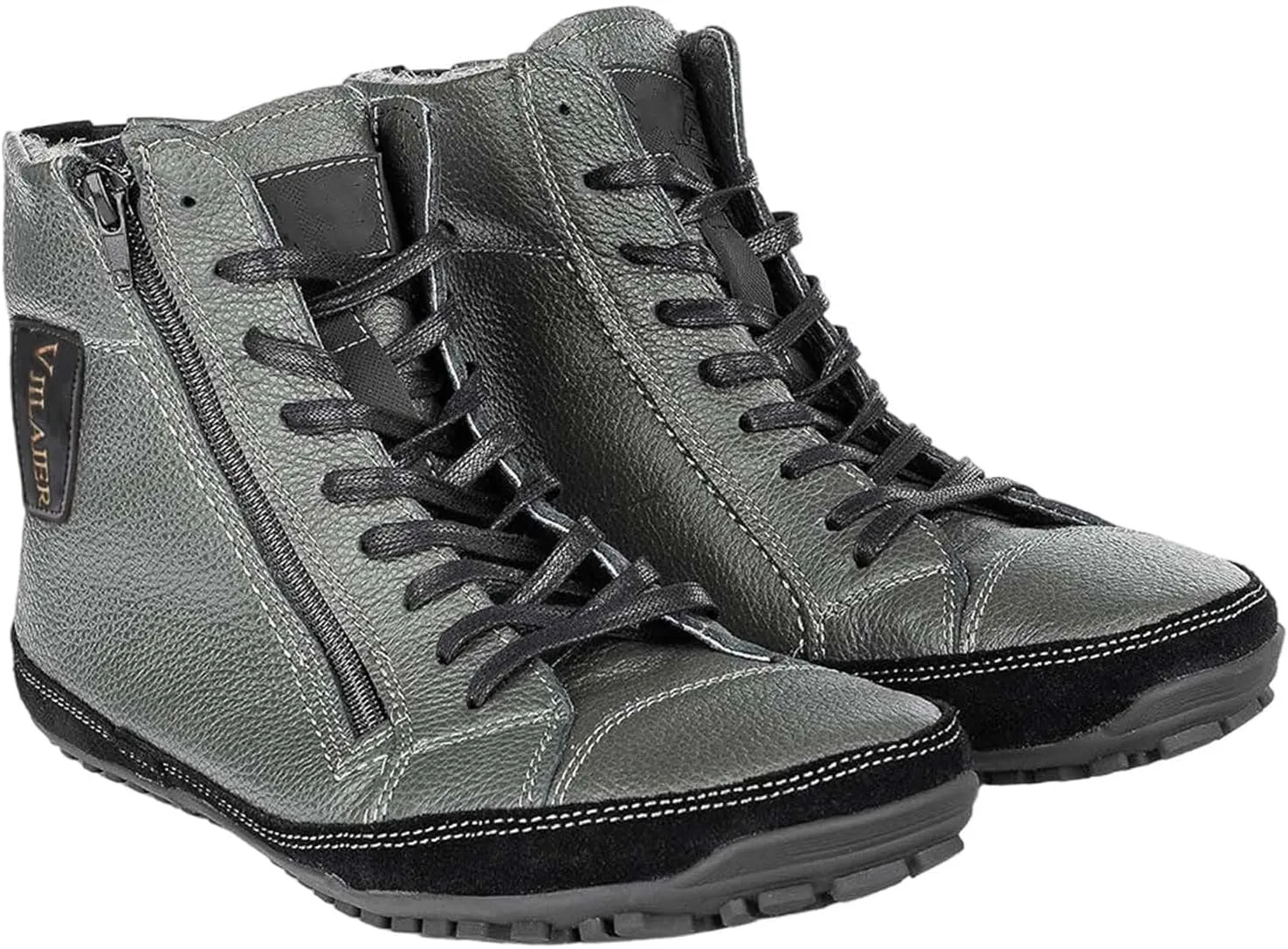 Magic Shoes Alaskan Mens, Barefoot Winter Boots Women, Non-Slip Hiking Footwear With Fleece Lined, Comfort Warm Work Boots Grounded Shoes Zero Drop Booties for Walking Fishing Trekking