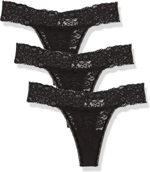 Maidenform Women's All Over Lace Thong 3 Pack