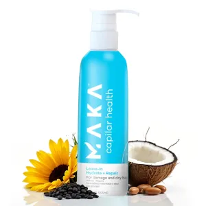 Maka Capilar Health Heat Protection Cream - Hair Thermal Styling Leave-in Moisturizing Hydrate & Repair Damaged and Dry Hair, 6.8 Fl oz