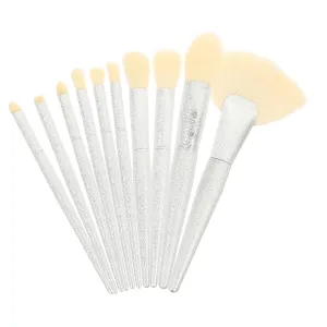 Makeup Brush Pieces Including Eye Shadow Foundation Powder Blush Long Handle Easy to Carry for Women Girls