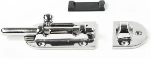 MARINE CITY Barrel Bolt Door Latches, 316 Stainless Steel, Rust & Corrosion-Resistant, Ideal for Windows, Hatches, Cabinets (Medium)