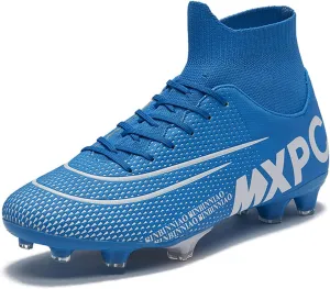 MDPCX Competitive Unisex Soccer Shoes Men Women Indoor Outdoor Football Boots Athletic Turf Mundial Team Cleat Running Sports Lightweight Breathable Anti-Skid Damping Shoes