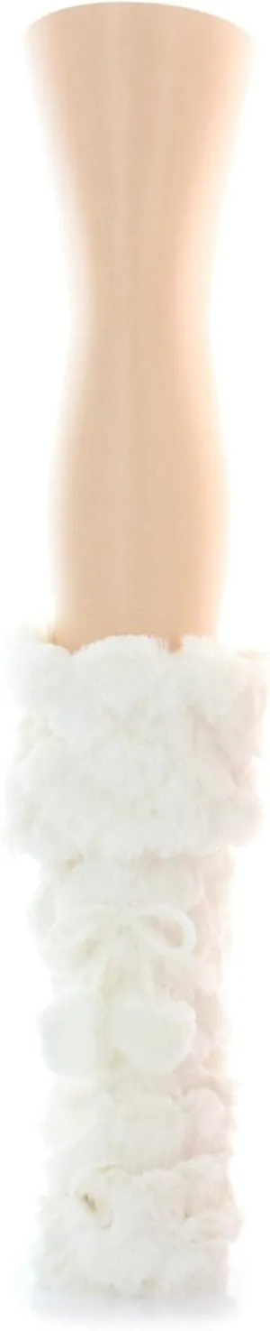 MeMoi Fuzzy Wuzzy Diamond Knit PomPom Slippers