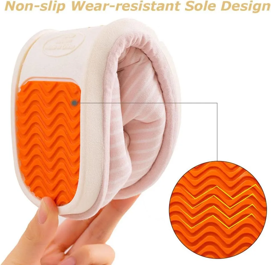 Memory Foam Slipper,Non-Slip Soft-Soled Confinement Shoes, Comfortable Postpartum Package Heel Shoes for Pregnant Women-Pink_38-39,Indoor Outdoor Shoes