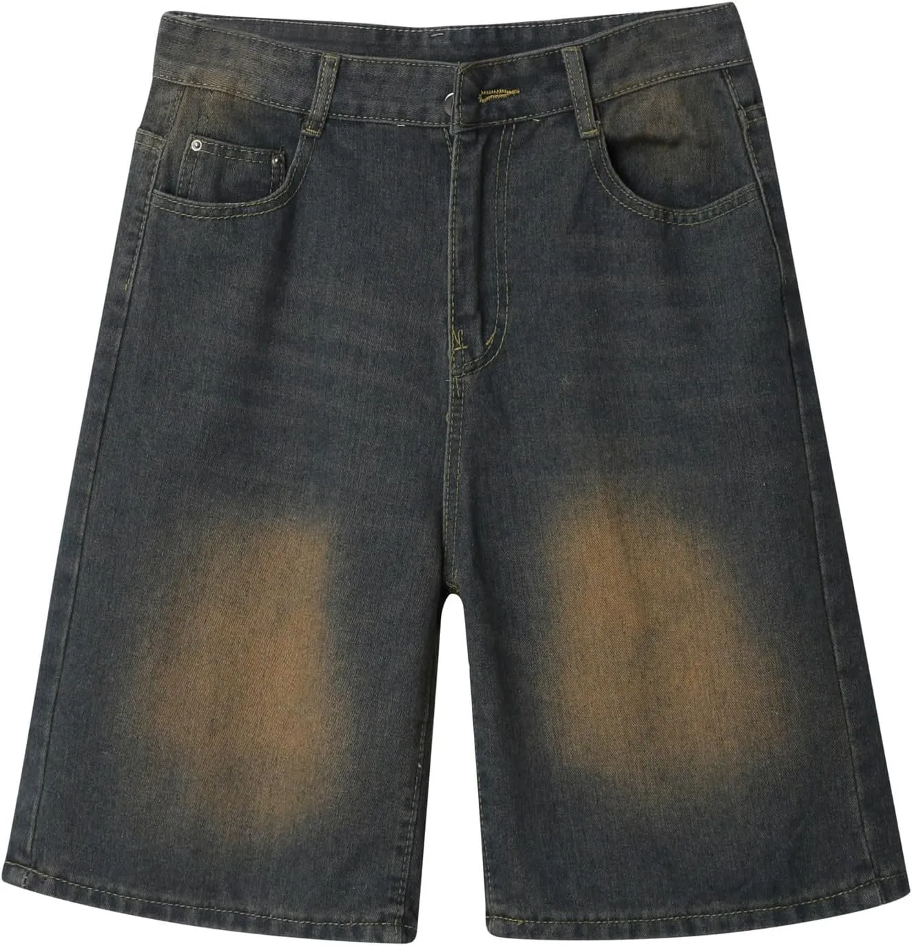 Men Baggy Denim Jorts Y2K Loose Hip Hop Jean Shorts Wide Leg Short Jeans Trendy Outfits
