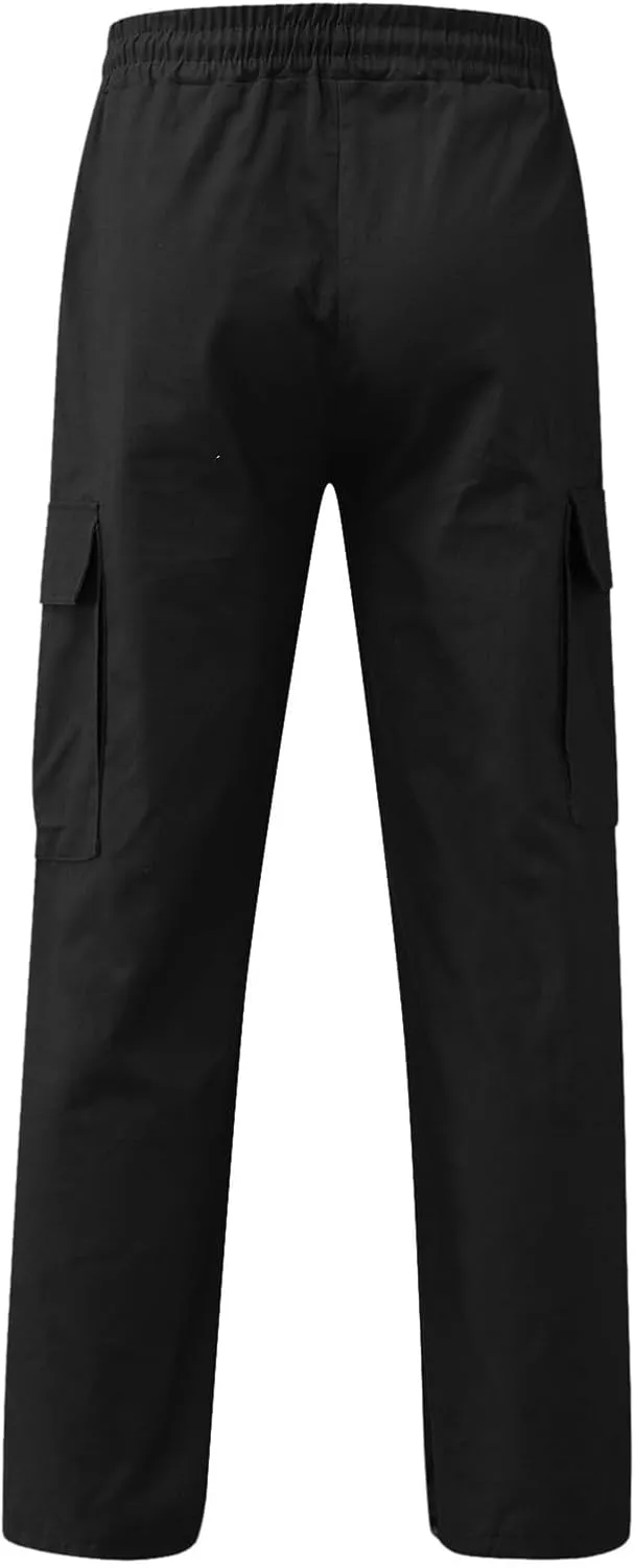 Men Lightweight Jogging Pant Combat Cargo Work Joggers Loose Sport Casual Sweatpants Running Workout Pant