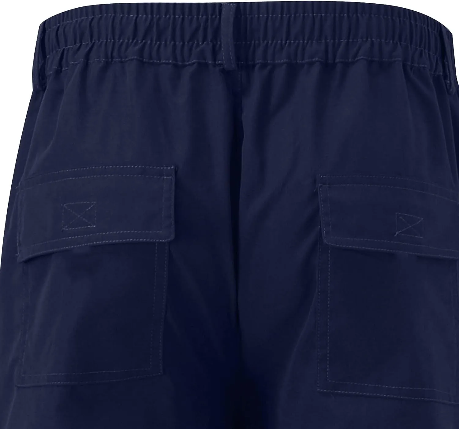 Men Pants Casual Plus Size Jogger Work Wear Sweatpants Loose Fit Elasticated Stretch Waist Cargo Pant