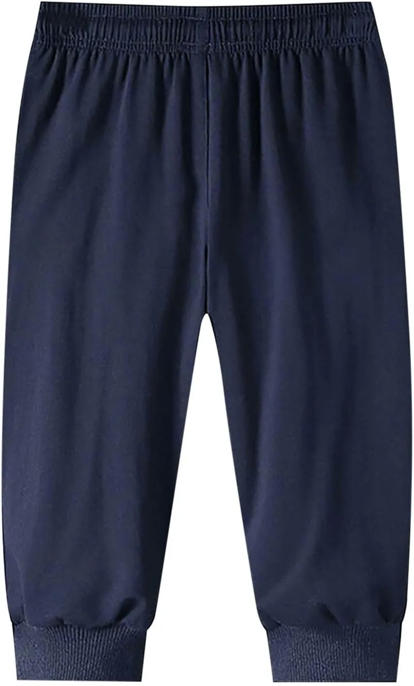 Men Pants Casual Plus Size Jogger Work Wear Sweatpants Loose Fit Elasticated Stretch Waist Cargo Pant