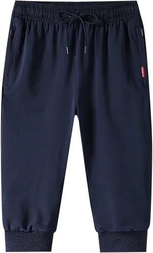 Men Pants Casual Plus Size Jogger Work Wear Sweatpants Loose Fit Elasticated Stretch Waist Cargo Pant