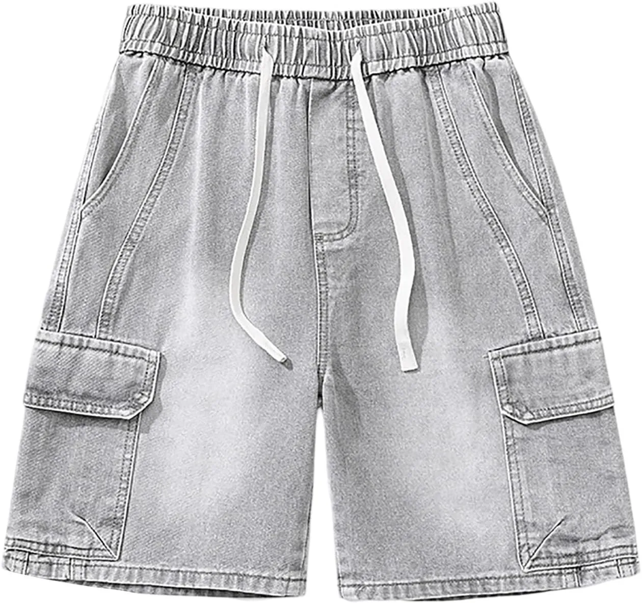 Mens Baggy Denim Jorts Y2K Vintage Loose Fit Hip Hop Jean Shorts Casual Summer Long Jeans Trendy Outfits