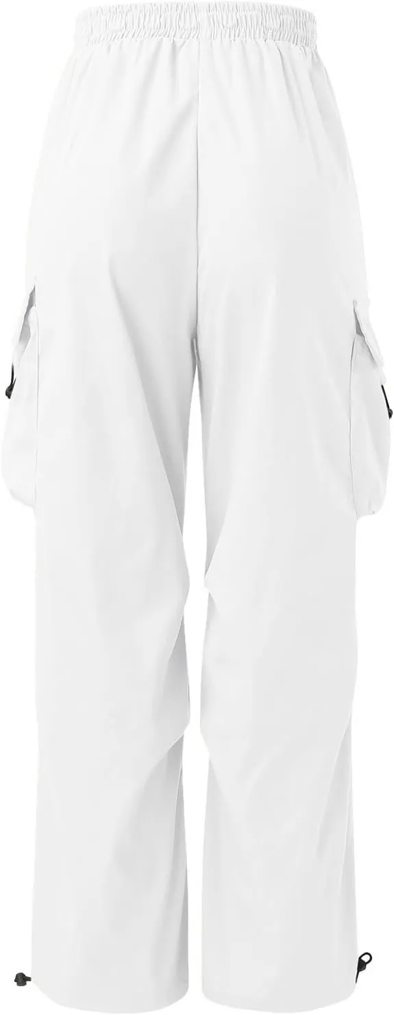Men's Cargo Pants Casual Linen Drawstring Waist Pant Sweatpant Joggers Loose Beach Walking Running Jogger