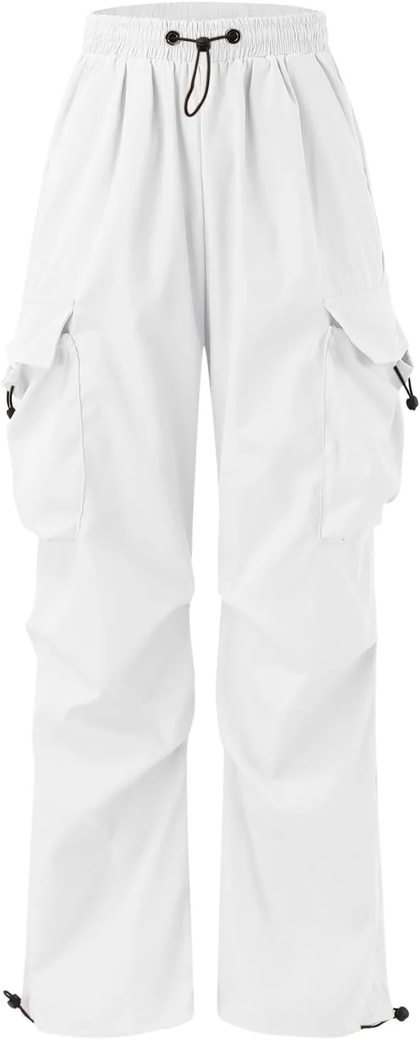 Men's Cargo Pants Casual Linen Drawstring Waist Pant Sweatpant Joggers Loose Beach Walking Running Jogger