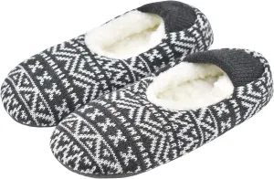 Mens Cozy Soft Sole Slipper Socks With Non Skid Bottoms, Warm Slipper Socks With Grippers For Men, Fuzzy House Slippers