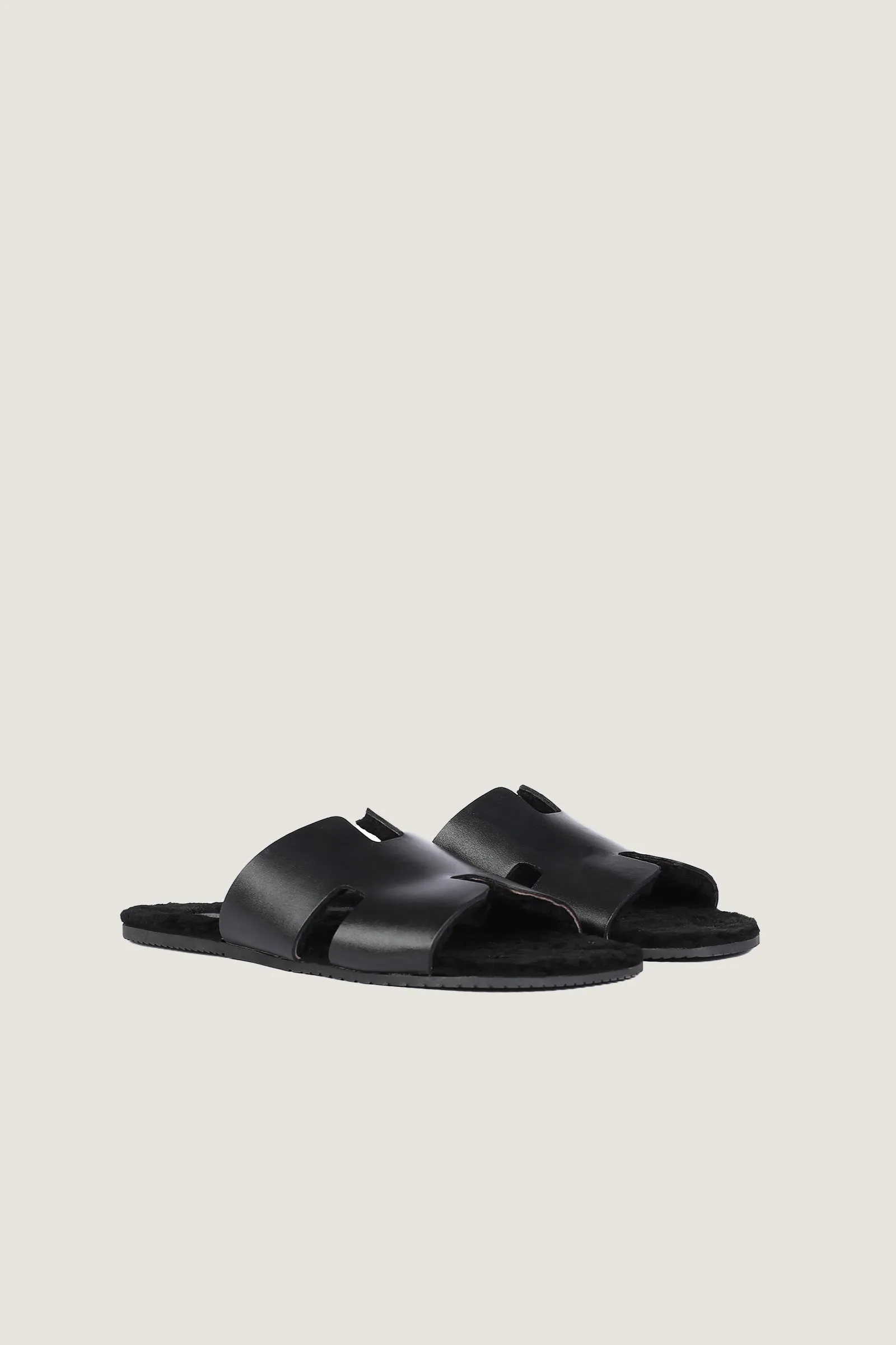 Men's H Style Slipper With Fur