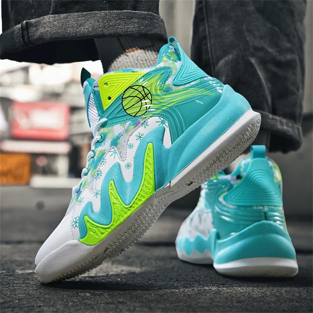 Men's High Top Anti-Slip Cushioning Basketball Shoes Fashion Running Sneakers Light Training Athletic Shoes