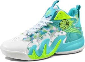 Men's High Top Anti-Slip Cushioning Basketball Shoes Fashion Running Sneakers Light Training Athletic Shoes