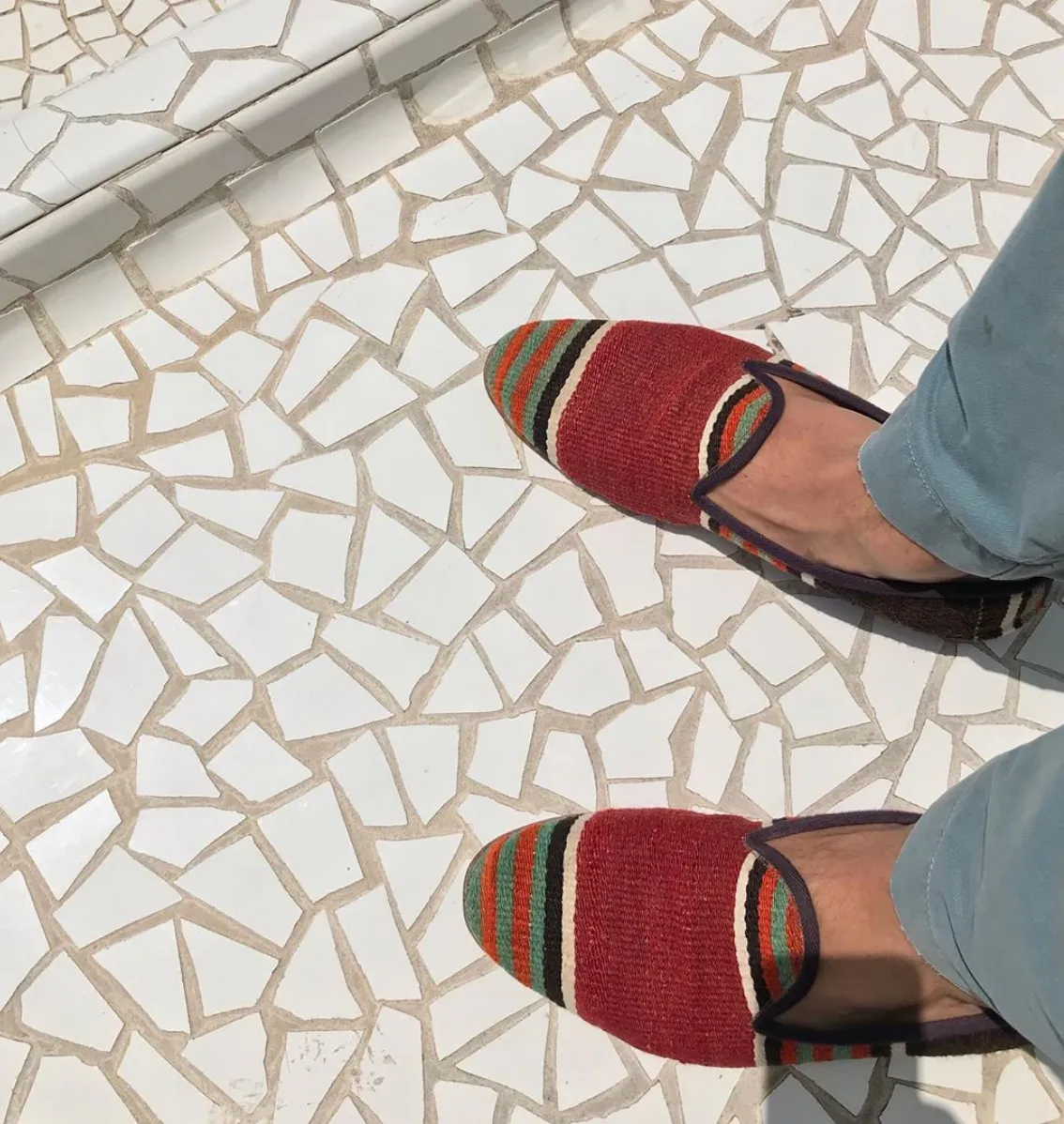 Men's Kilim Slippers size 41 (US size 8)