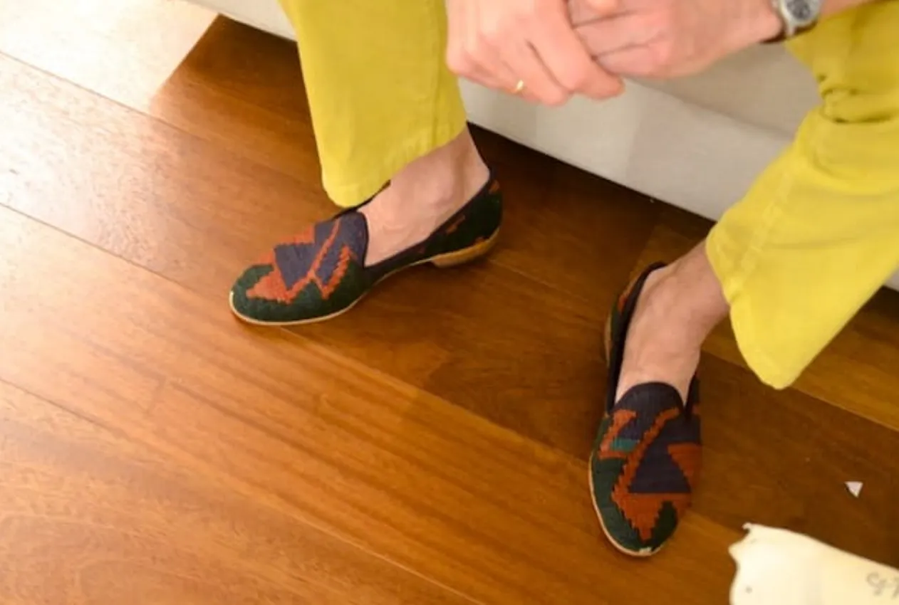 Men's Kilim Slippers size 44 (US size 11)