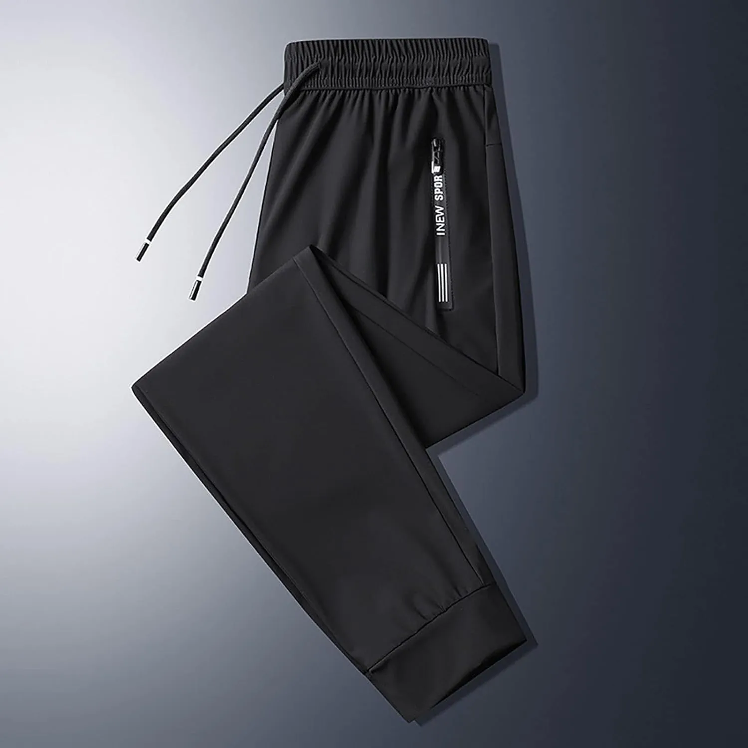 Men's Lightweight Jogging Pant with Pockets Cargo Work Joggers Loose Sport Casual Sweatpant Comfortable Pants