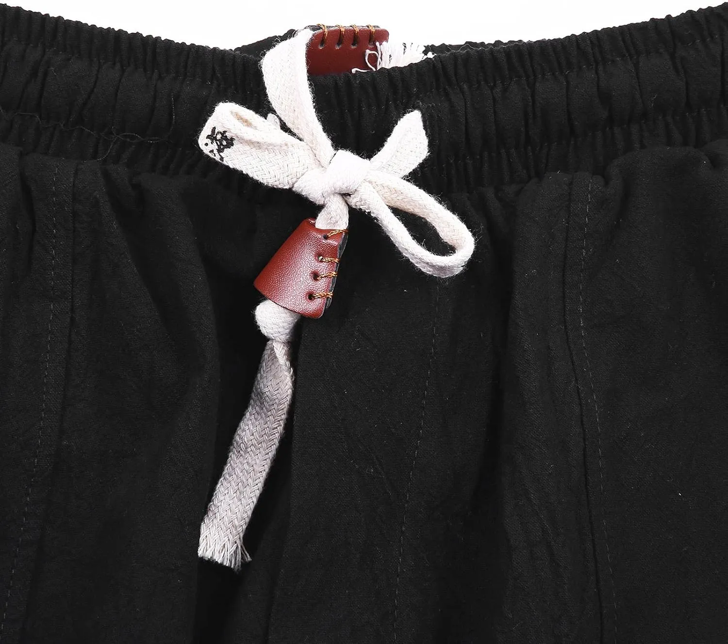 Men's Pants 4 8 Fashion Casual Loose Cotton Plus Size Pocket Lace Up Elastic Waist Pants Trousers Parachute Pants for