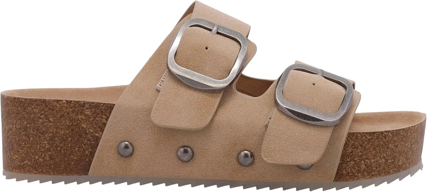 MIA Women's Qianna-St Sandal, Round Toe, Cork Platform, Comfortable Sandal