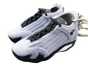 Mini 3D sneaker keychains AJ 14- OG Grey Light Graphite Midnight