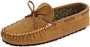 Minnetonka Men's Casey Slipper Cinnamon Suede 7 EE US