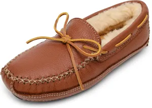 Minnetonka Mens Sheepskin Moose Slipper