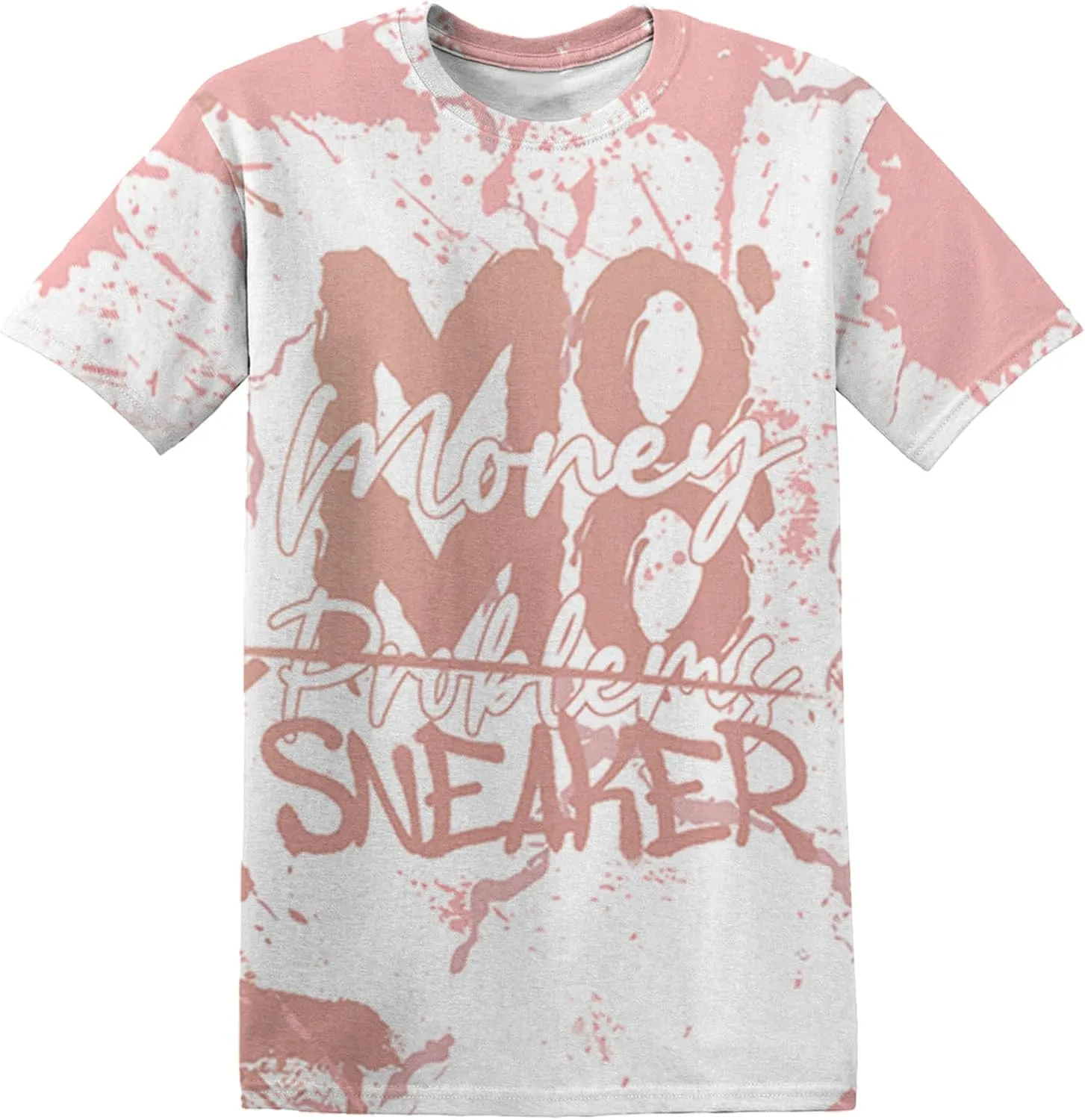 MO Sneaker 3D Drippin Unisex All Over Printed T-Shirt Matching Retro 11s Low Legend Pink for Men Women Unisex Streetwear Clothing Sneaker 3D Graphic Tee Design Printed