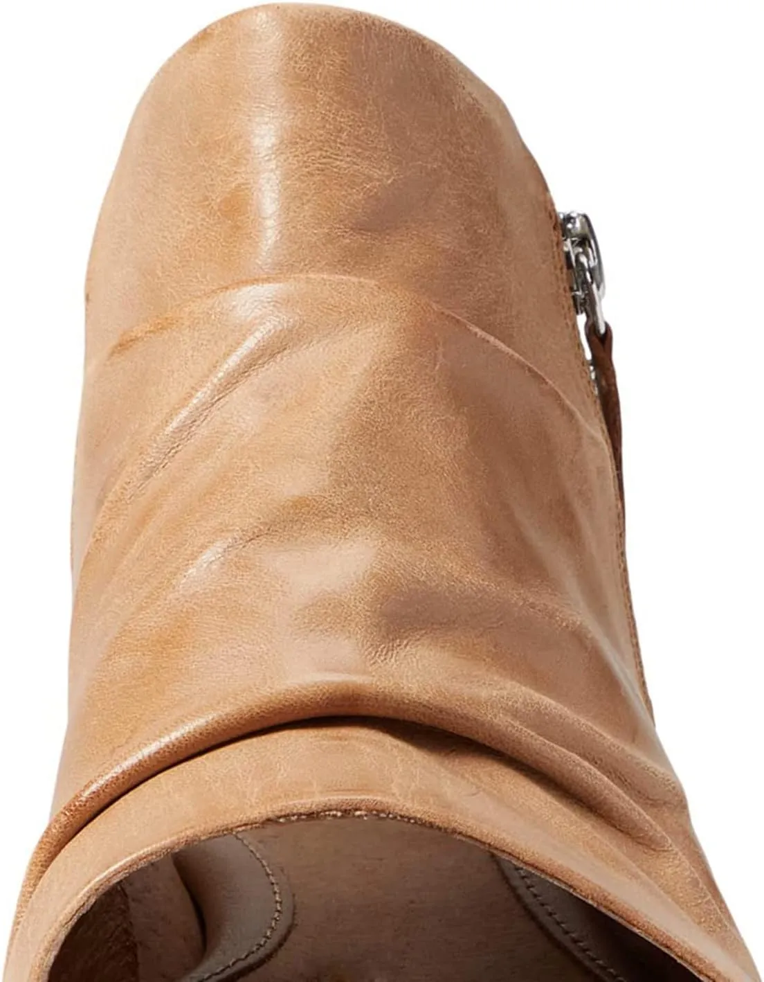 MOOMMO Women Low Block Heel Sandal Booties Peep Toe Side Zipper Sandals Cut Out Backless Chunky Stacked Heel Slingback Ankle Boots Open Toe Pleated Retro Casual Heeled Sandals Dress Party 4-11 M US