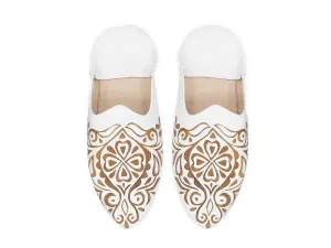 Moroccan babouche slipper, Leather slipper, women Handmade Babouches slippers Dyed With Natural Color, Lady babouche, Babouche women