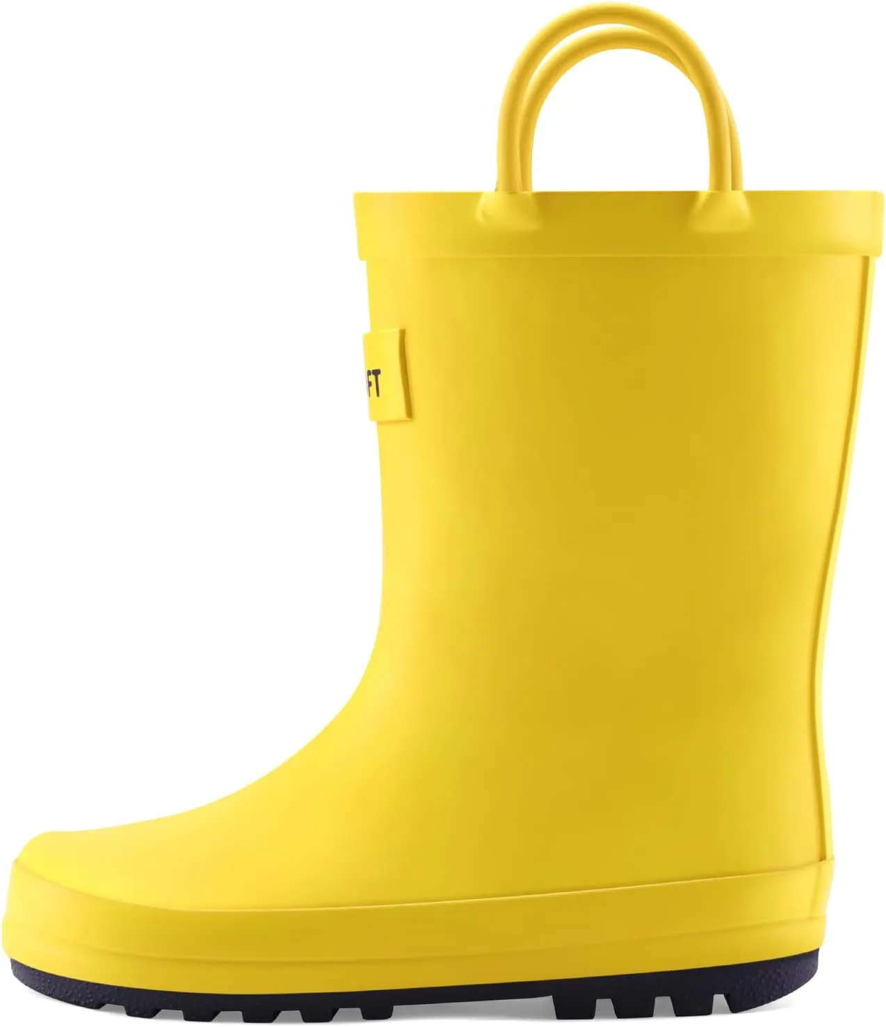 mysoft Kids Rain Boots for Girls Boys Toddler Waterproof Rubber Cute Printed with Easy-On Handles