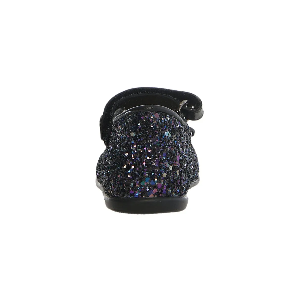 Naturino Toddler's (Sizes 22-26) Ballet Black/Multi Glitter Bow Mary Jane