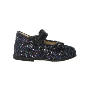 Naturino Toddler's (Sizes 22-26) Ballet Black/Multi Glitter Bow Mary Jane