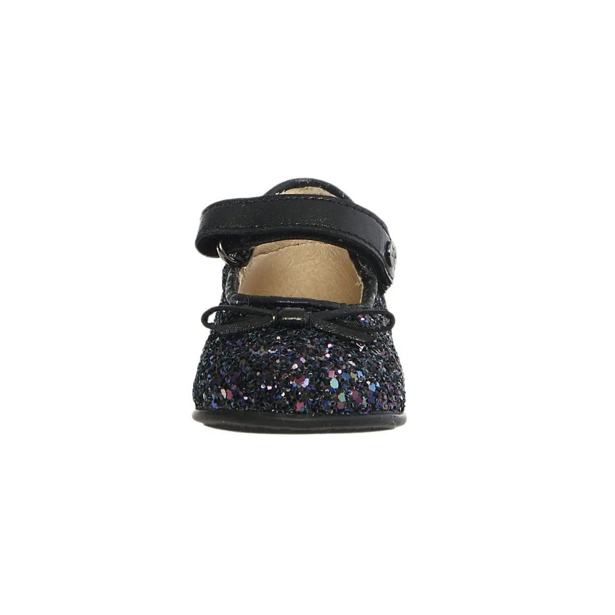 Naturino Toddler's (Sizes 22-26) Ballet Black/Multi Glitter Bow Mary Jane