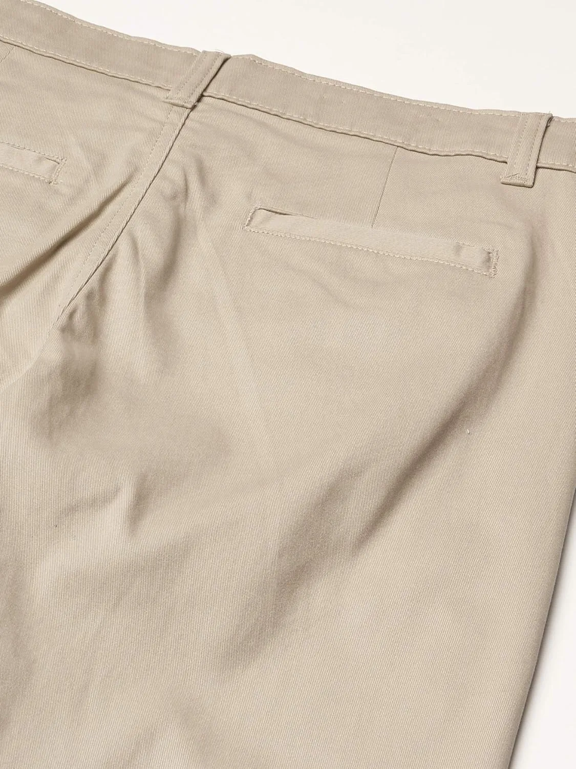 Nautica Boys' Flat Front Stretch Twill Chino Khaki Pant
