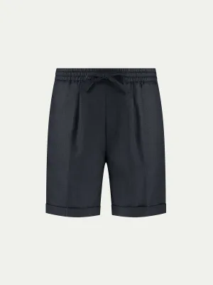 Navy Linen Seaside Shorts