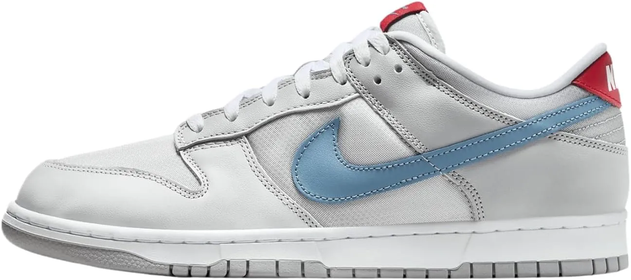 Nike Dunk Low Men's Shoes (HF0391-001, Metallic Silver/Neutral Grey/Flat Silver/Aegean Storm) Size 15