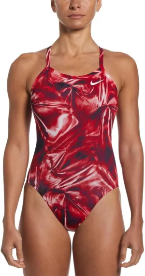 Nike Women's HydraStrong Solar Rise Fastback One Piece Swimsuit University Red, 32