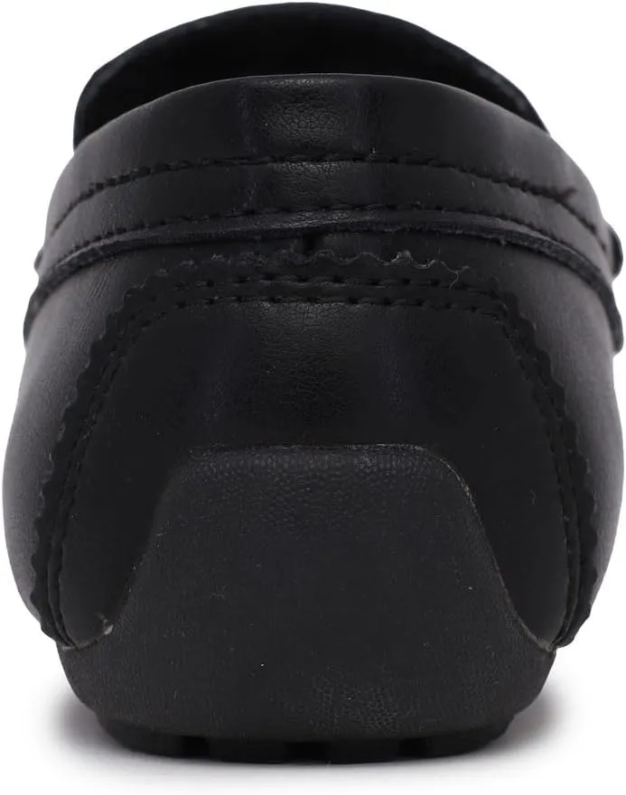 Nine West Boys Loafers School Uniform Dress Shoes Slip-On Penny Loafer for Little Kids & Big Kids