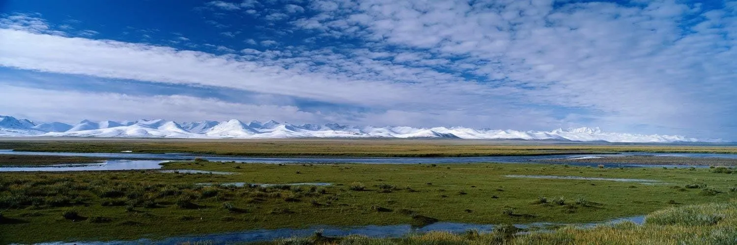 Niwo ART - Tibet Plateau - Beautiful Scenery, Removable Wall Sticker | Self-Adhesive Wallpaper (72"x24")
