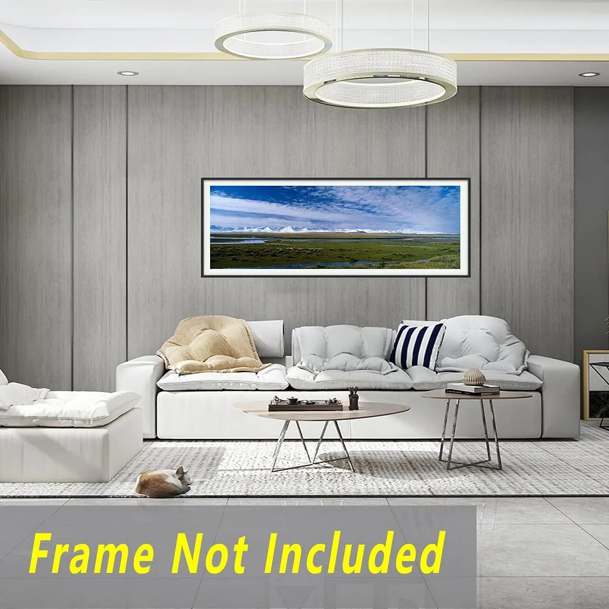Niwo ART - Tibet Plateau - Beautiful Scenery, Removable Wall Sticker | Self-Adhesive Wallpaper (72"x24")